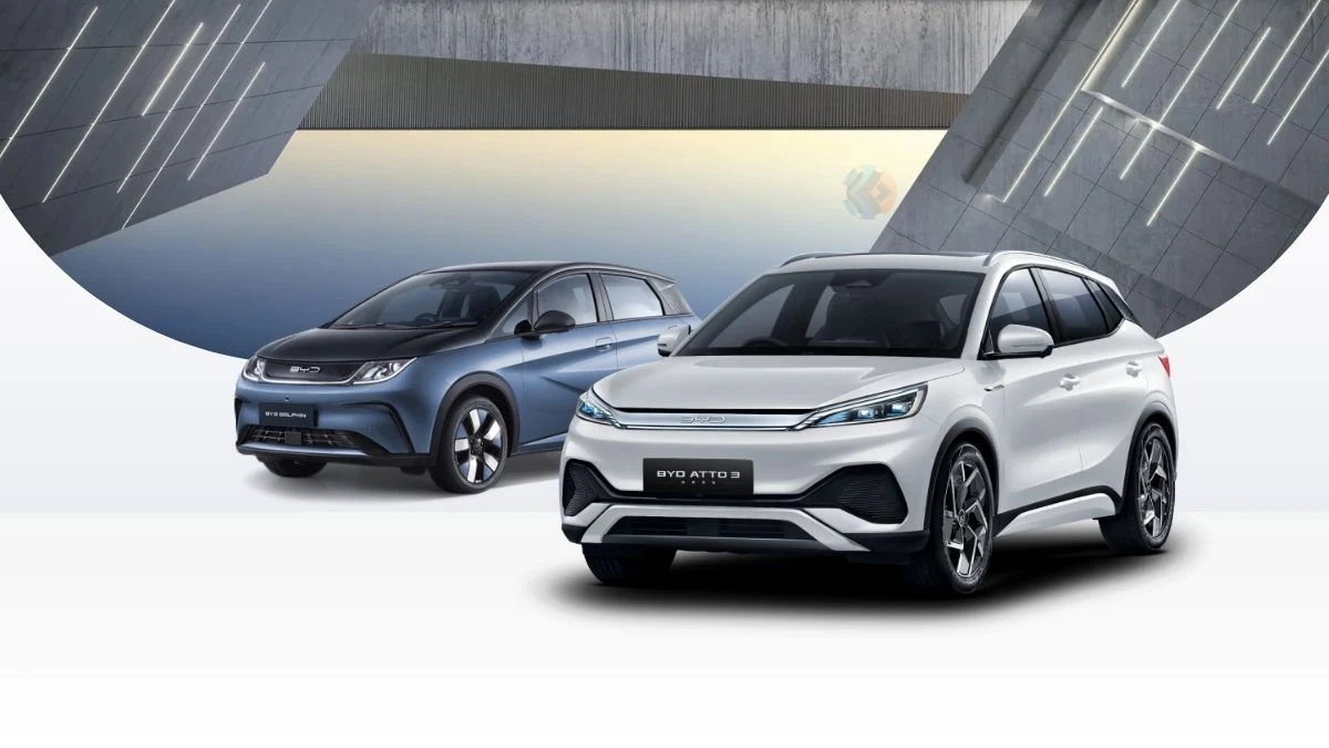 BYD Atto 3 sedang mengisi daya di stasiun charging